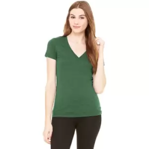 Bella Ladies/Womens Triblend Crew Neck T-Shirt (XL) (Emerald Triblend)