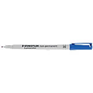 image of STAEDTLER OHP Marker Lumocolour 315 Bullet 1mm Blue 10 Pieces