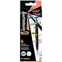 image of BIC Highlighter Intensity Dual Assorted Felt Tip 0.4 Pack of 6