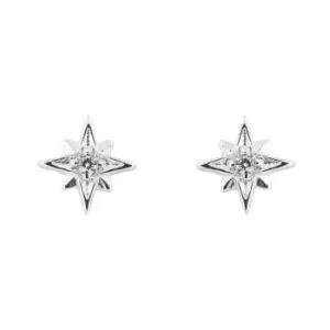 Image of Zirconia Starburst Earrings E6237C