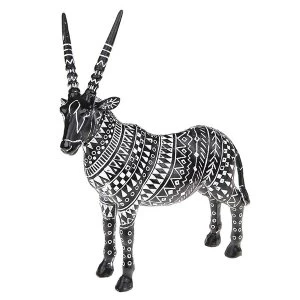 image of Aztec Oryx Black Ornament