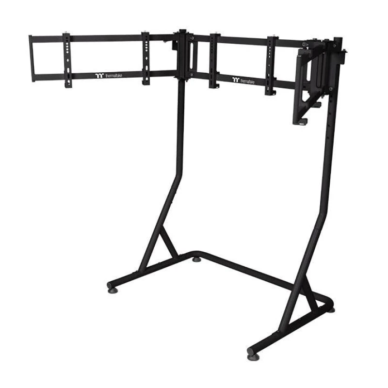 Image of Thermaltake Triple Monitor Stand Pro heavy duty compatible with GM5 - Steel Black - GSC-MSP-MDSLBB-01