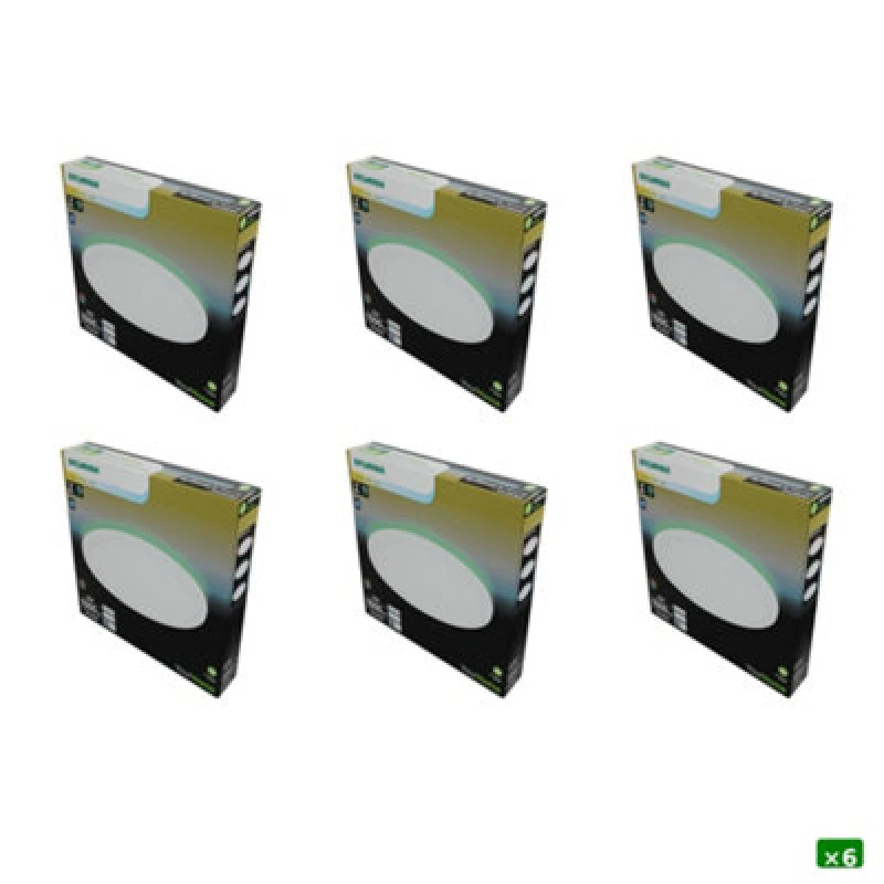 Image of Sylvania Yourhome Smart LED Ceiling Light 22W 1500 Lumens Flush Mount - Pack Of 6