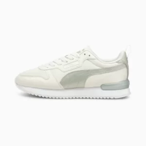 PUMA R78 Metallic Pop Womens Trainers, White Size 6 Shoes