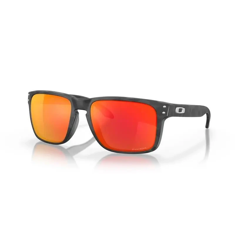 Image of Oakley Oakley Men Square Matte Black Camoflauge Prizm Ruby Holbrook XL Black One Size Male 888392575272