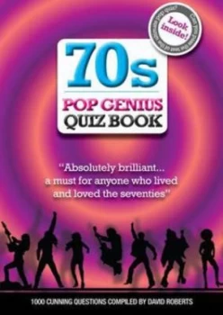 Image of 70s Pop Genius Quiz Book by David Roberts Paperback