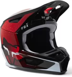 Image of FOX V2 Vizen Motocross Helmet, red, Size L, red, Size L