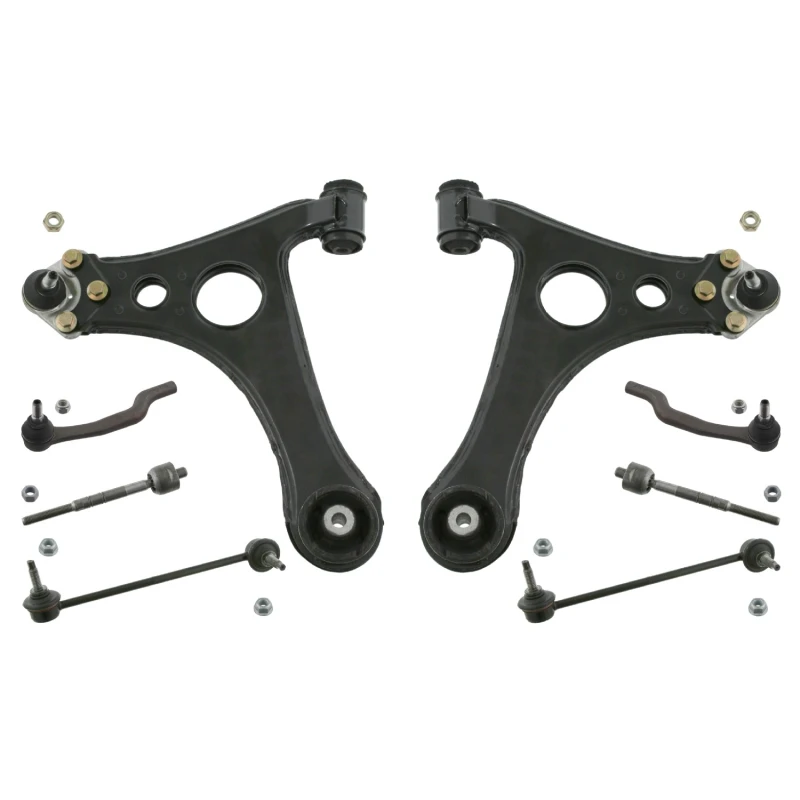 Image of FEBI BILSTEIN 33108 Control arm repair kit with coupling rod, Front Axle Right, OE Turbo NEW Suspension Kit (772)