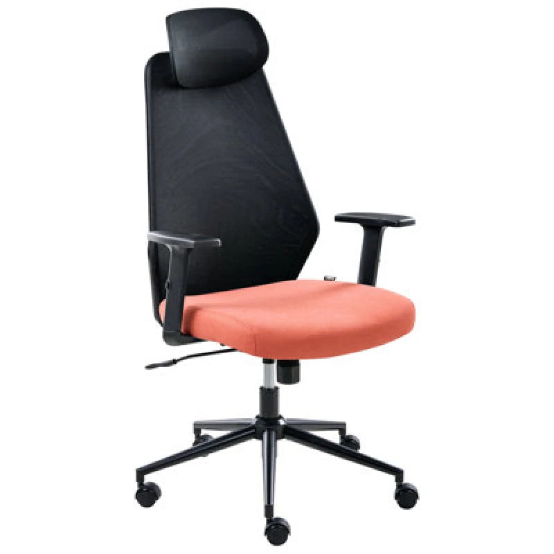 Image of Beliani Office Chair Oryn Fabric Red