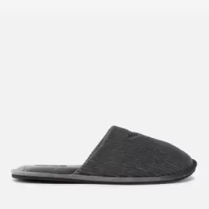 Image of Emporio Armani Ribbed Chenille Slippers - UK 10