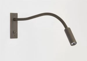 Image of LED 1 Light Indoor Wall Reading Switched Light Bronze