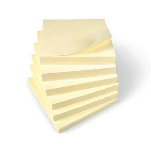 image of 5 Star Office Re Move Notes Repositionable Pad of 100 Sheets 76x76mm Yellow Pack of 12