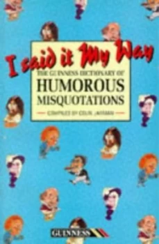 Image of I Said It My Way by Colin Jarman Paperback