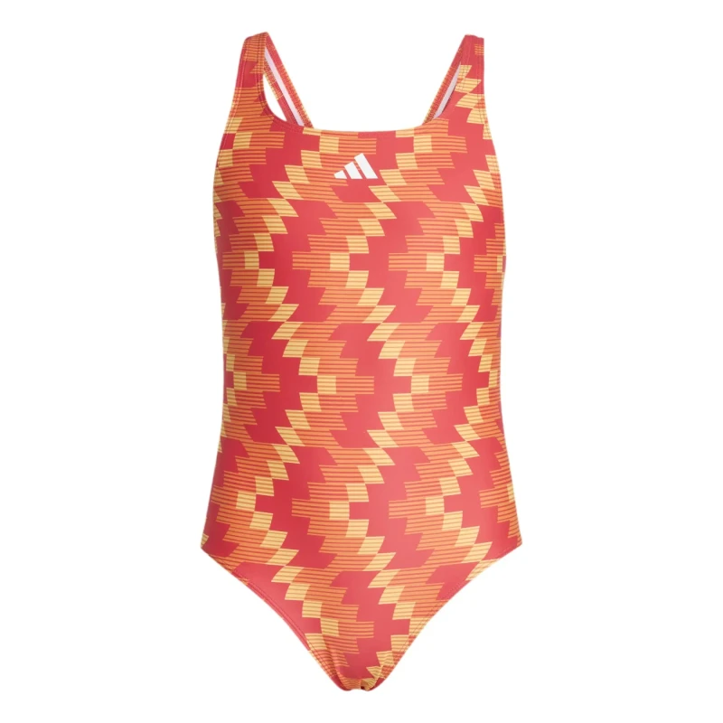 Image of One Piece swimsuit for girls adidas Football-Inspired Graphic Orange Female 11/12 ans
