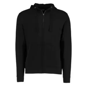 image of Kustom Kit Mens Full Zip Hooded Sweatshirt (3XL) (Black)