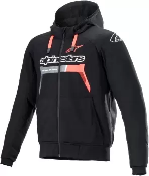 Image of Alpinestars Chrome Ignition Motorcycle Textile Jacket, black-red, Size 3XL, black-red, Size 3XL