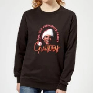 image of National Lampoon Fun Old Fashioned Family Christmas Womens Christmas Sweatshirt - Black