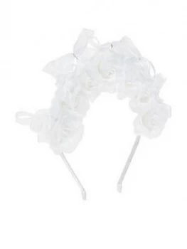 image of Monsoon Girls Statement Flower Alice - Ivory