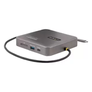 Image of StarTech.com USB C Multiport Adapter Dual 4K 60Hz HDMI 2.0b HDR10 2x 10Gbps USB Hub 100W PD Pass-Through GbE SD 14"/35cm Cable Mini Dock Laptop Dockin