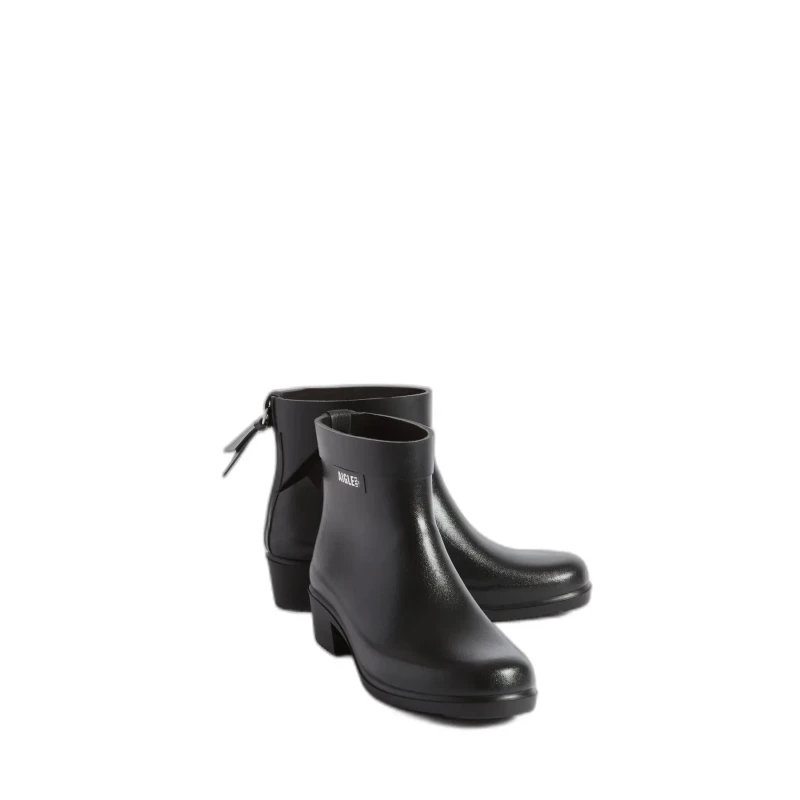 Image of Aigle Myrica Bottil Rubber Womens Ankle Boots - Noir - Size:UK 3.5