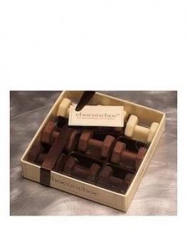 Image of Choc On Choc Chocolate Dumbells Gift Box