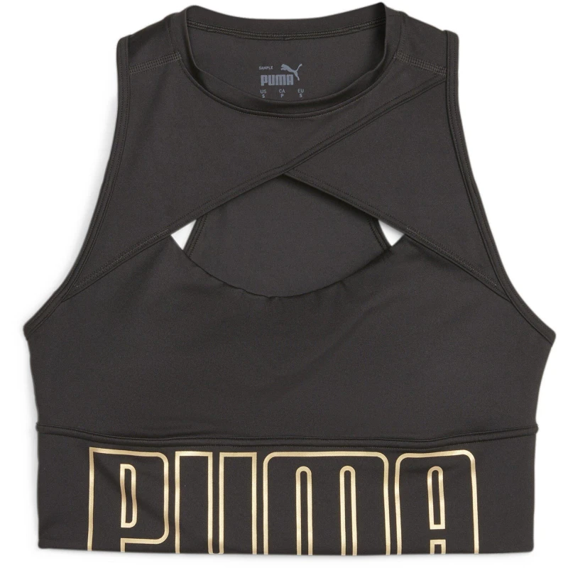 Image of Puma FIT MOVE FASHION BRA LONGLINE - Black 8