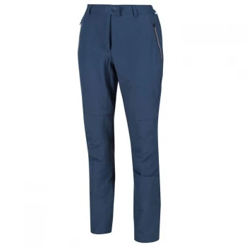 Image of Regatta Womens Highton Stretch Zip Off Trousers(Regular L - Dark Denim