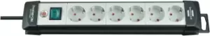 Image of Brennenstuhl 1951560100 power extension 3m 6 AC outlet(s) Black, Grey