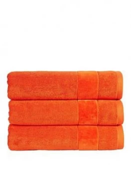 image of Christy Prism Vibrant Turkish Cotton Towel Range - Orangeade - Bath Sheet