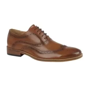 Goor Mens Oxford Leather Brogues (12 UK) (Tan)