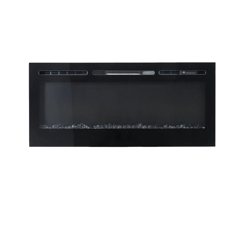 Image of Kabinet UK Linear Electric Fireplace Recessed in Black unisex One size