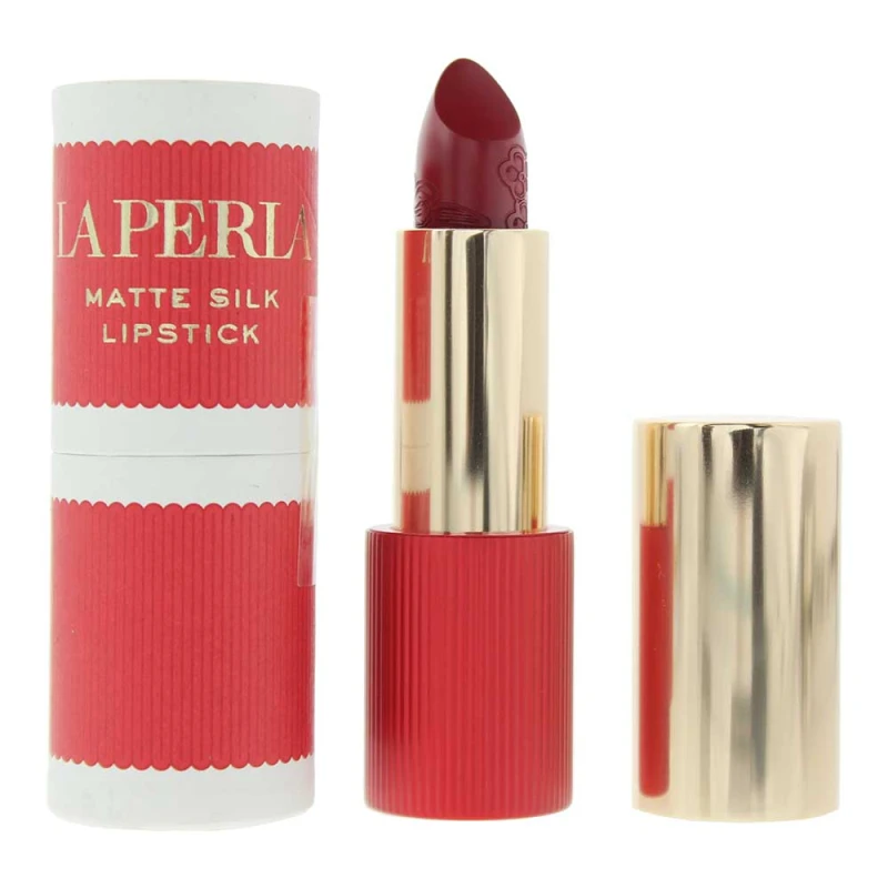 Image of La Perla Matte Silk 107 Cherry Red Lipstick 3.5g