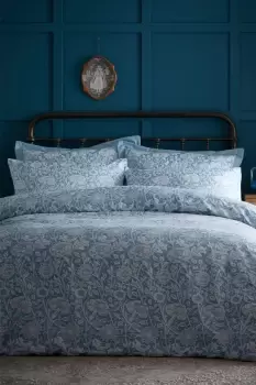 image of Cornflower Jacquard Duvet Cover Set