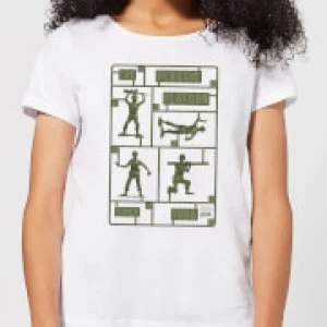 Image of Toy Story Plastic Platoon Womens T-Shirt - White - 3XL