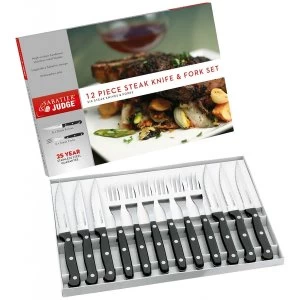 Image of Judge Sabatier Steak Set Black 12 Piece