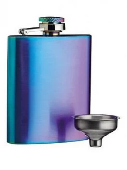 image of Kitchencraft Barcraft 100ml Rainbow Finish Hip Flask