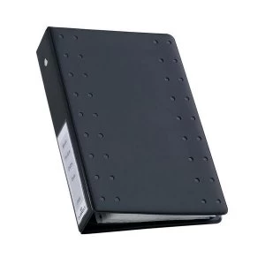 Image of Durable CD Index Ring Binder Charcoal with 10 Polypropylene Wallets
