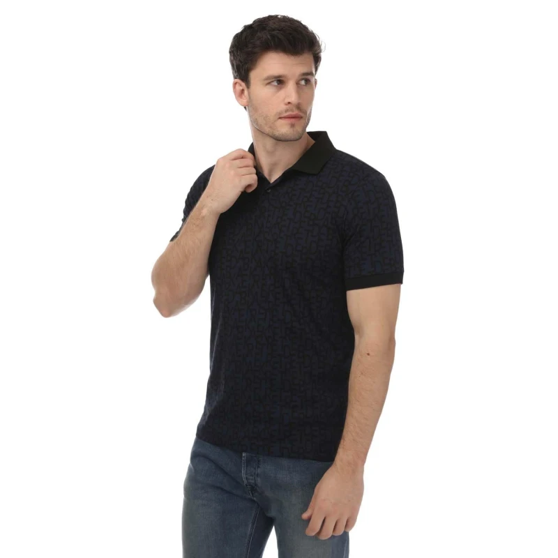 Image of Ted Baker Chapar Regular Printed Polo - Blue Blue S