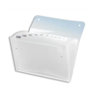 Image of Rexel Ice Expanding File with 13 Pockets Clear