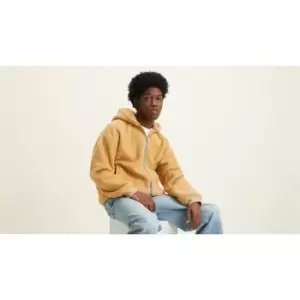 Image of Levis Levis Sherpa Zip Hoodie Mens - Beige