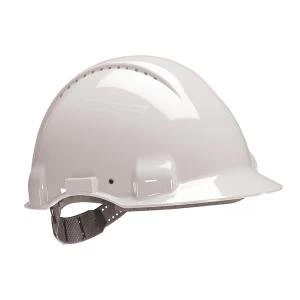 image of 3M Peltor Safety Helmet White UV Stabilised ABS G3000