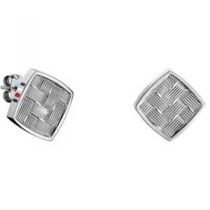 Image of Ladies Tommy Hilfiger Stainless Steel Classic Signature Stud Earrings