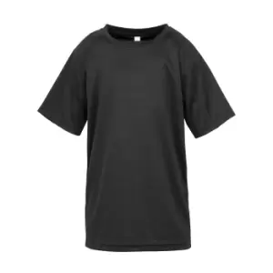 Image of Spiro Chidlrens/Kids Impact Performance Aircool T-Shirt (9-10 Years) (Black)