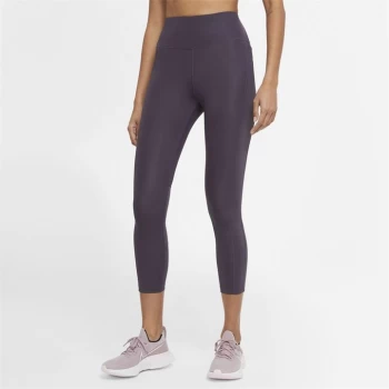 Image of Nike Fast Womens Cropped Running Leggings - Purple