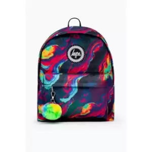 Image of Iridescent Infrared Marble Backpack (One Size) (Purple/Blue/Yellow) - Purple/Blue/Yellow - Hype