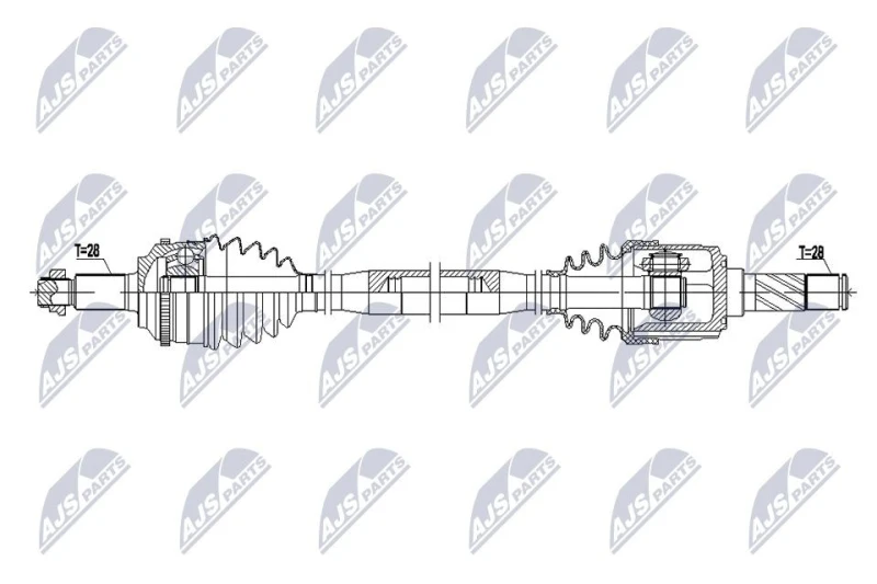 Image of NTY Drive shaft NTY NPW-MZ-132
