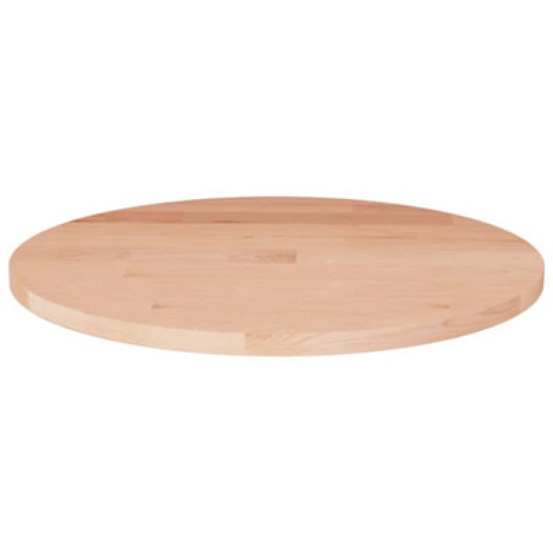 Image of Vidaxl Round Table Top 40X1.5cm Solid Wood Oak Table Tops