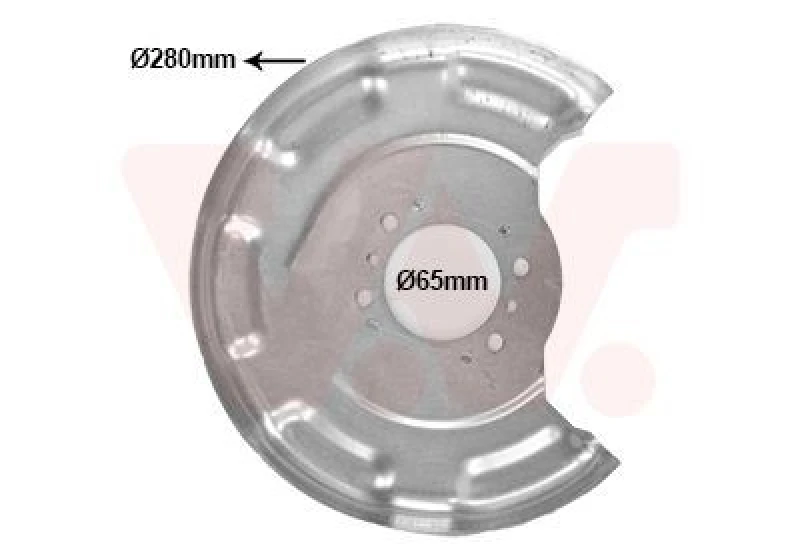 Image of VAN WEZEL Brake disc backing plate VAN WEZEL 8323373