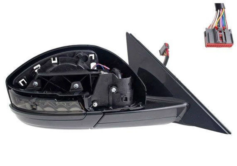 Image of ALKAR 6350075 Wing mirror Right, black, Electric, Glare-Free, without cover Outside Mirror (50)
