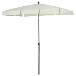 image of Outsunny Rectangular Sun Shade Parasol - Cream